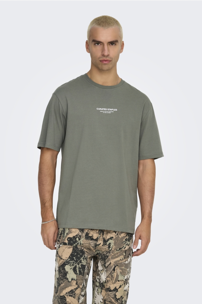 ONSCURATED RLX PRINT SS TEE 22030925 CASTOR GRAY